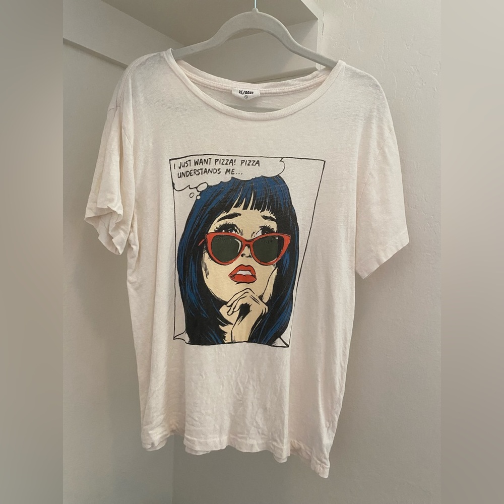 Re/Done I Just Want Pizza Classic Tee